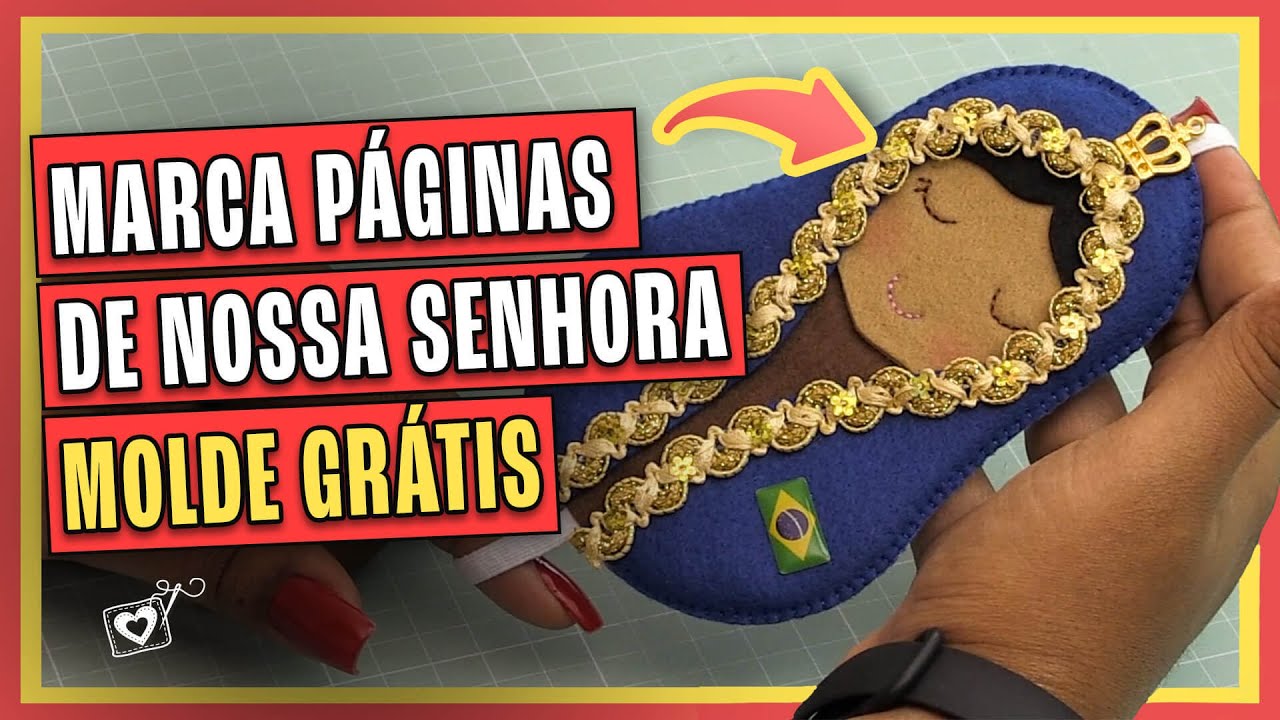 Como fazer um marca páginas de Nossa Senhora gastando quase nada | com Karen Salustiano