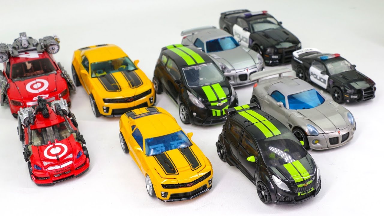 Transformers Movie Human Alliance & Deluxe Bumblebee Barricade Jazz Skids Leadfoot Car Robot Toys