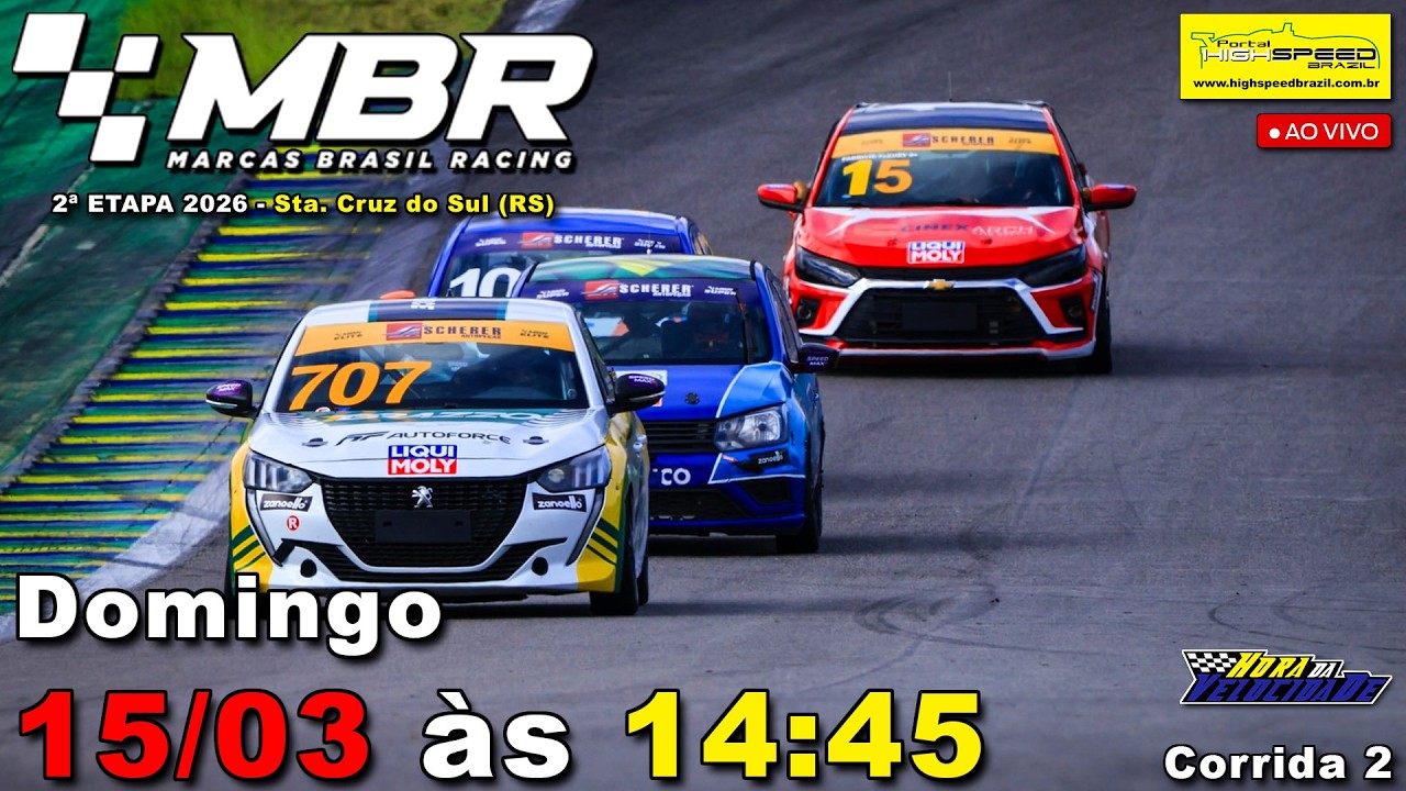 🔴 MARCAS BRASIL RACING | Corrida 2 | 2ª Etapa 2026 | Sta. Cruz do Sul (RS) | Ao Vivo