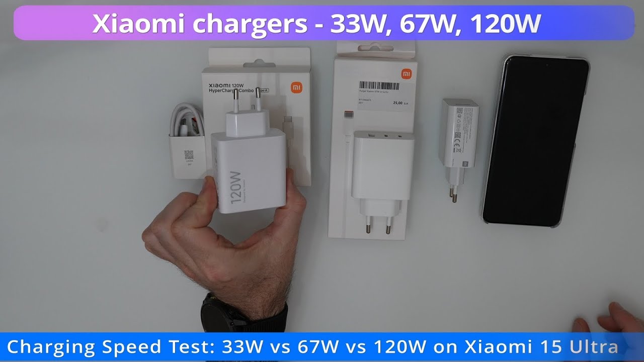 Тест зарядного устройства Xiaomi 33w 67w 120w на Xiaomi 15 ultra