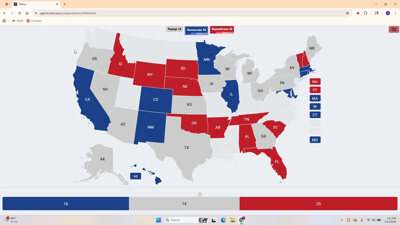 Updated 2026 governors prediction