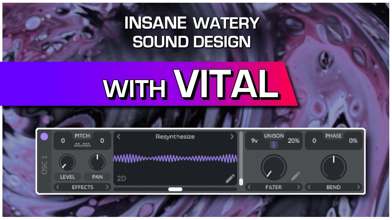 Creating wet LIQUID textures with VITAL!