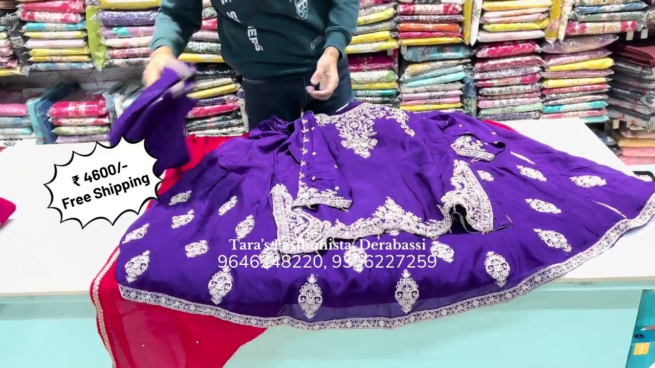 Skirt with short kurti trending dresses…#puresilk#georgette #fendi @tarasfashionista 