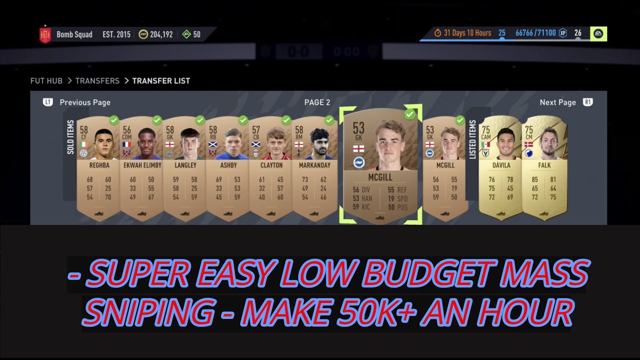 FIFA 22 TRADING TIPS - SUPER EASY LOW BUDGET MASS SNIPING - MAKE 50K+ AN HOUR - FIFA TRADING TIPS