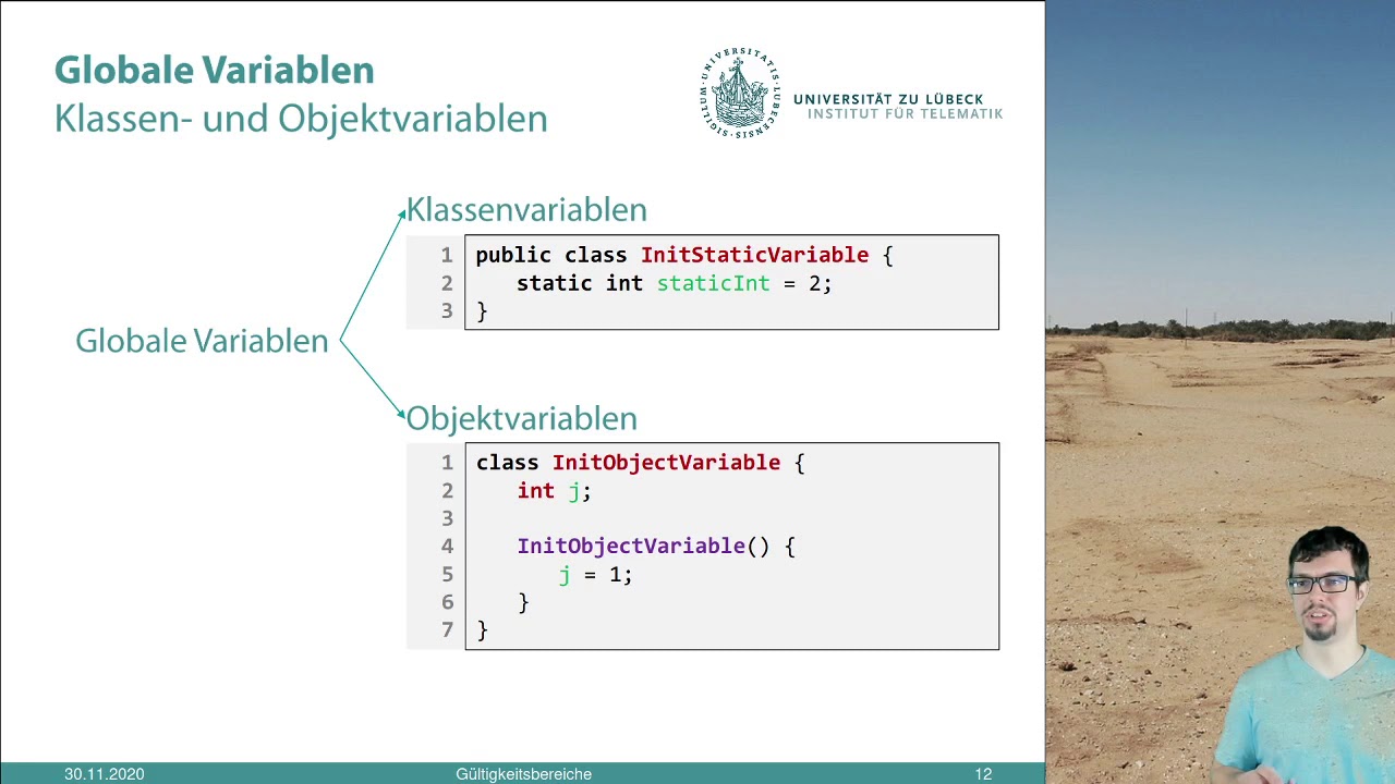 UzL Programmieren, Programmierkurs Java S04 E02: Gültigkeitsbereiche