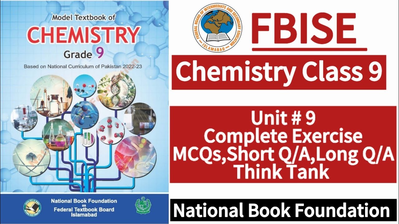 Class 9 Chemistry Unit 9 Complete Exercise | New Syllabus 2024|LearnOnlineWithAnum