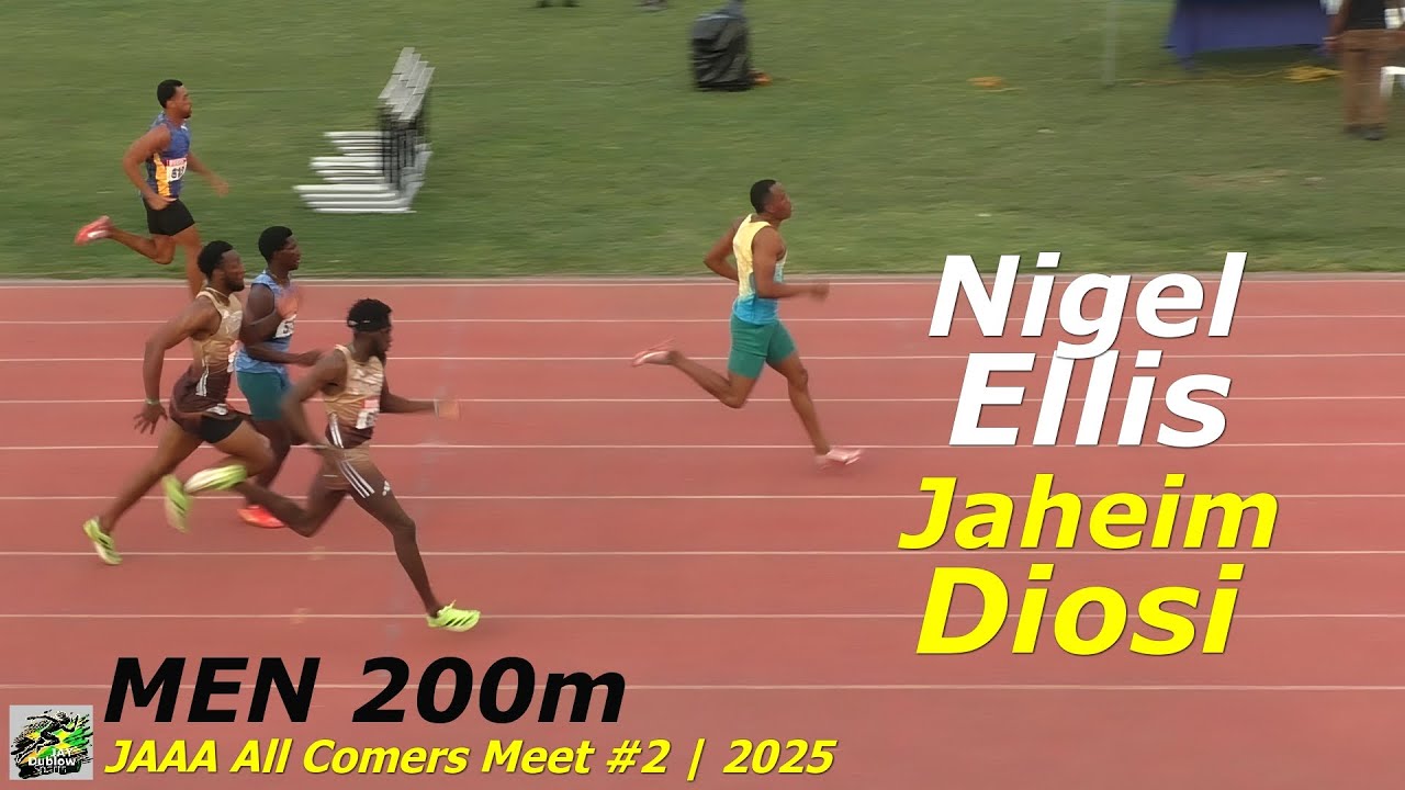 Nigel Ellis, Jaheim Diosi, Shakur Williams | Men 200m | JAAA All Comers Meet #2 2025