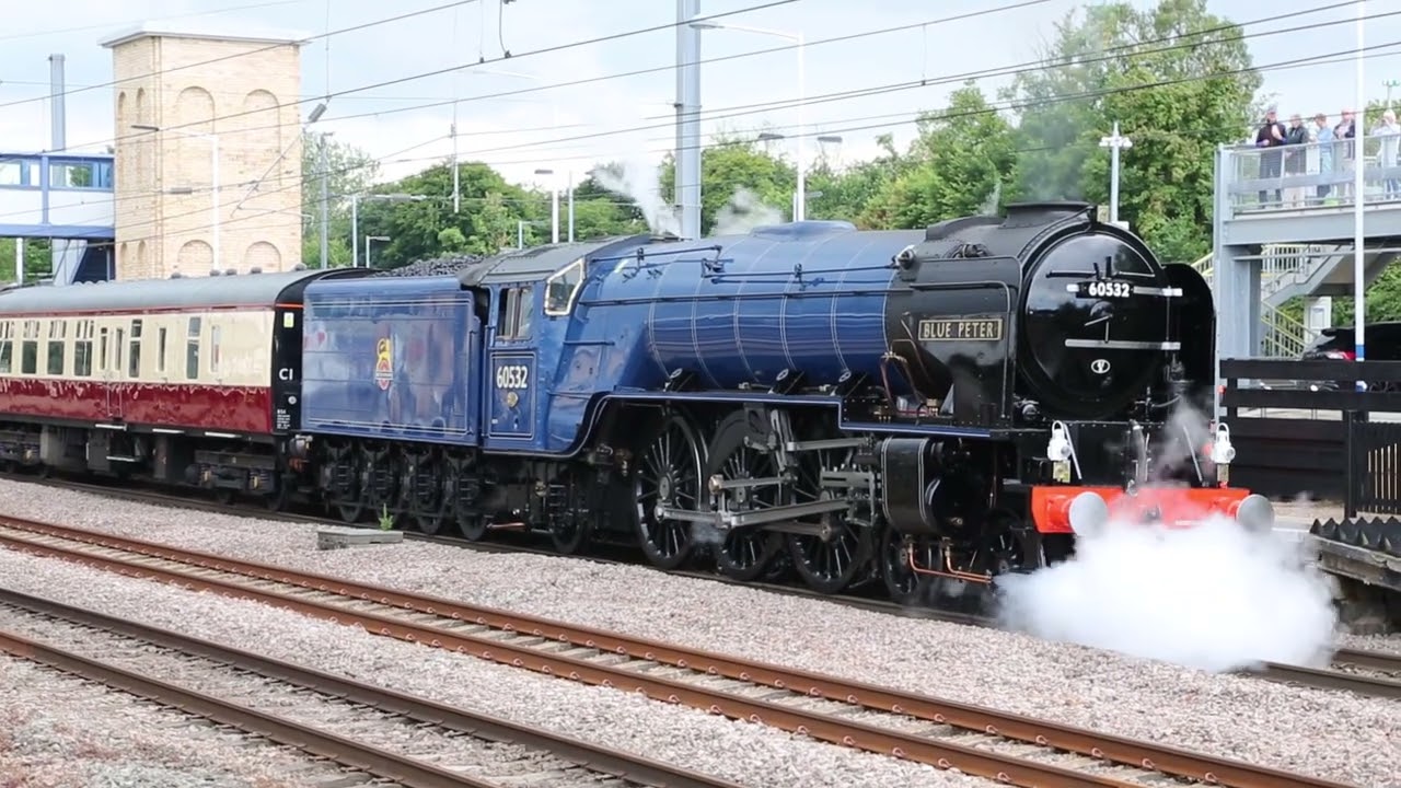 60532 Blue Peter at Huntingdon Station.