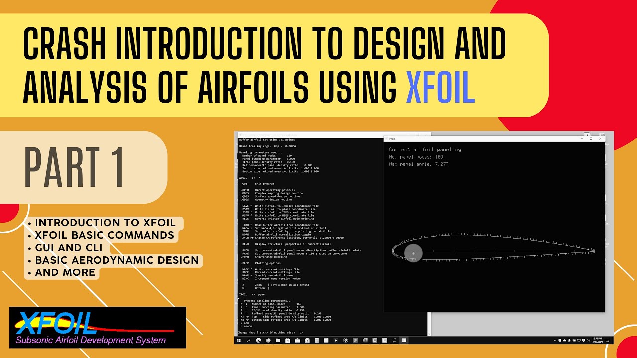 Проектирование и анализ профилей с использованием XFOIL — Часть 1