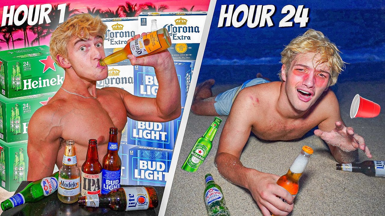 Drinking every Beer Brand in 24 Hours Challenge!