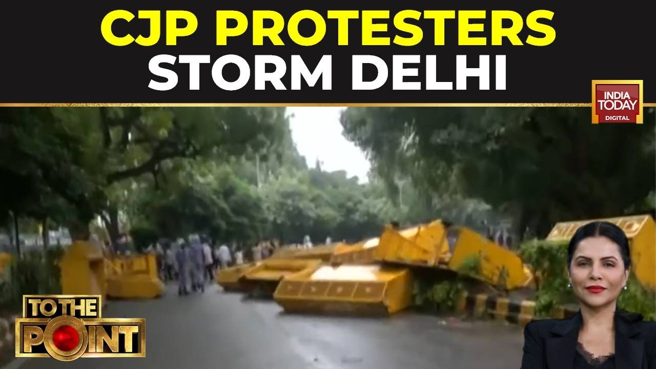 CJP Protest Turns Violent: Delhi Police Use Tear Gas, Detain Protesters | Ground Report | India T...