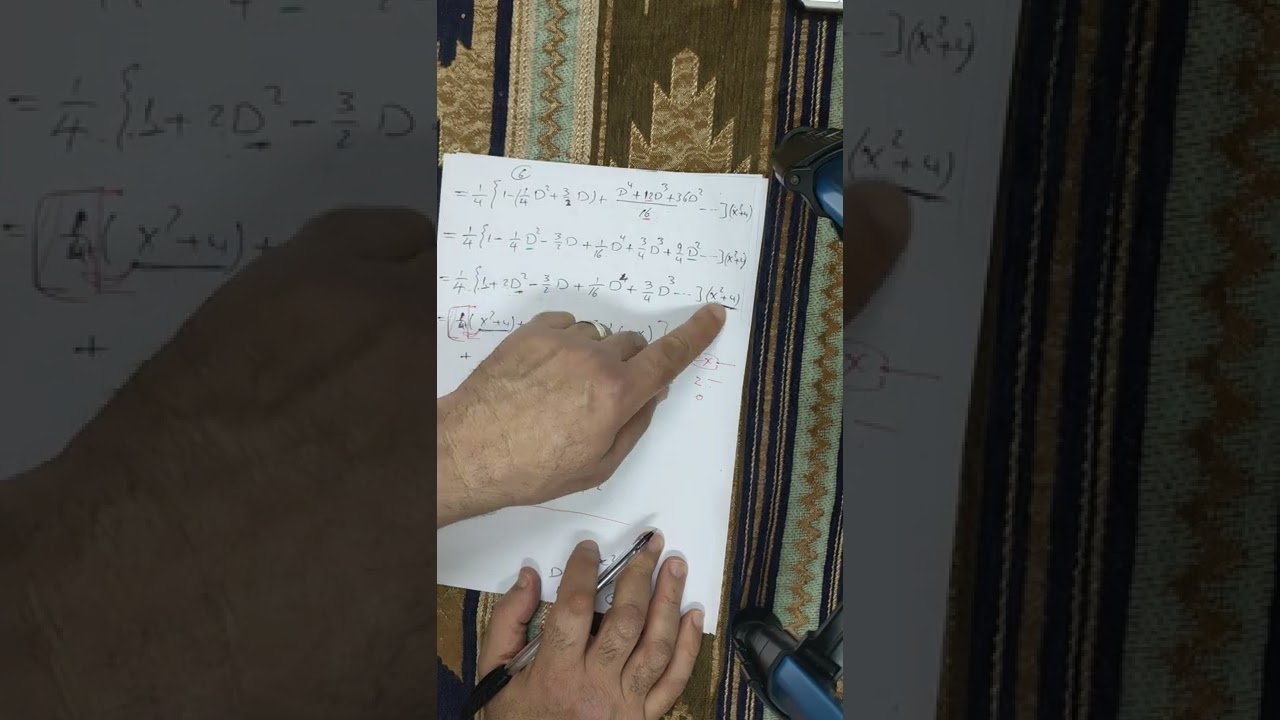 Differential equations , Finding particular Solution by Differential Operator Method