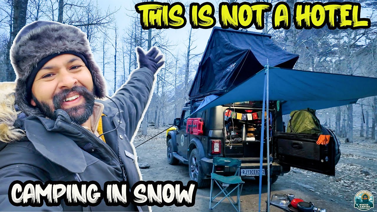 Mahindra Thar Turned Into a Snow Home | Why I Didn&rsquo;t Book a Hotel in Snow