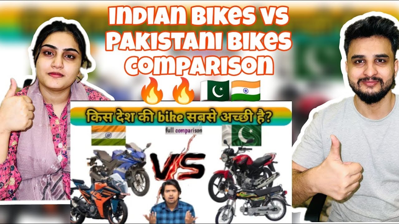 Pakistan couple reaction on Indian bikes Vs Pakistani Bikes | Comparison | 😍🏍️