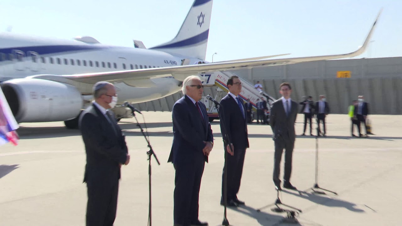 First commercial flight #LY973 from Tel Aviv, to Manama, Bahrain
