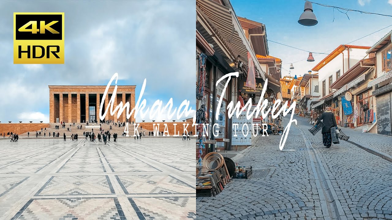 Best Things to See in Ankara, Turkey l Ankara Walking Tour l 4K HDR 🇹🇷