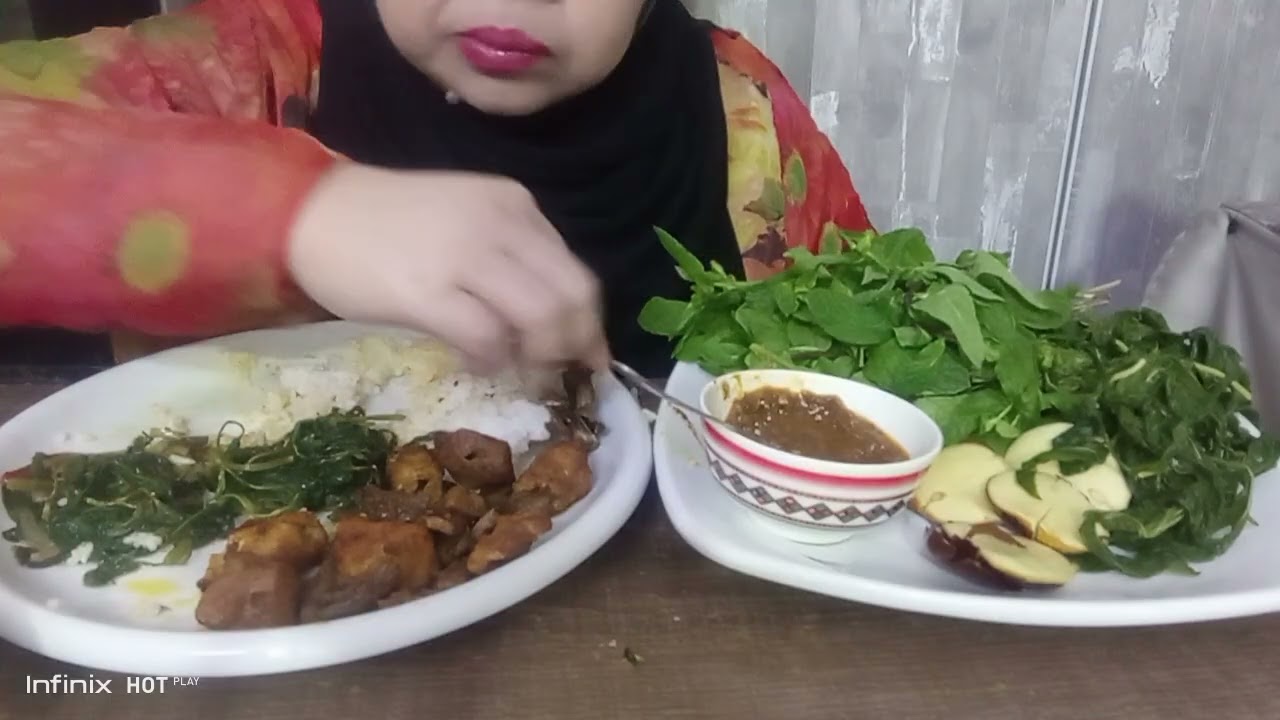 Tumis Kangkung Ayam Goreng Sambal & Lalapan Makanan Harian Ku😋@abunaseer.9605 