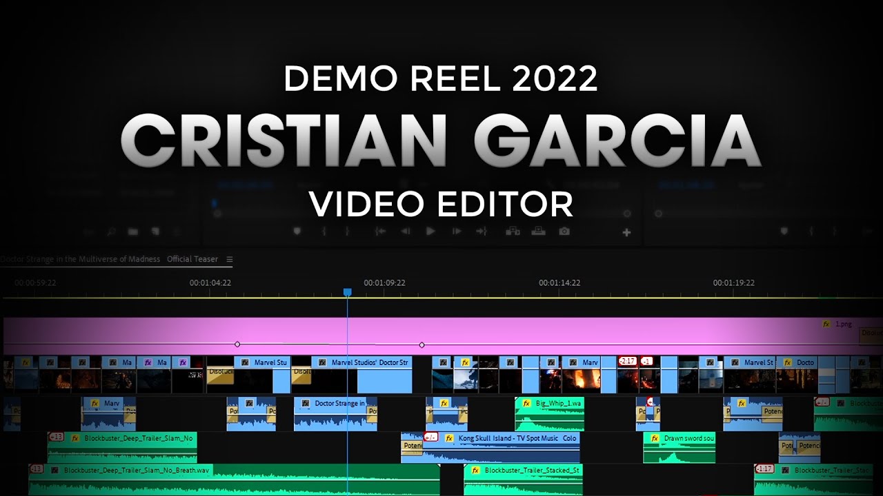 Mi PORTFOLIO - Video Editor DEMO REEL 2022 | CR Edits
