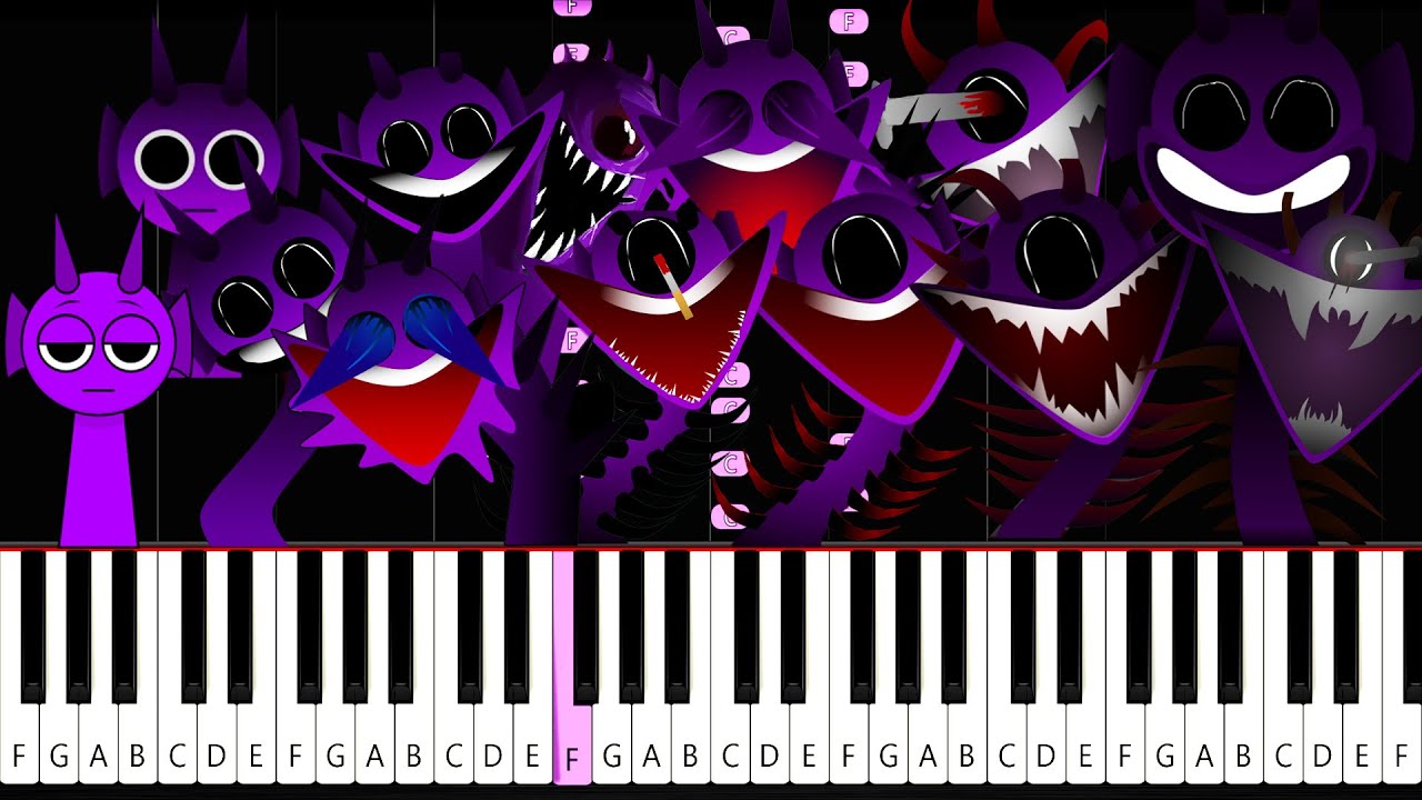 Durple in 13 PHASES (Incredibox SPRUNKI) - Piano Tutorial