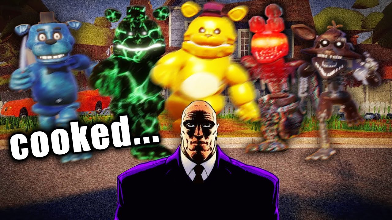 We Added EVERY FNAF Animatronic In Hello Neighbor MULTIPLAYER..