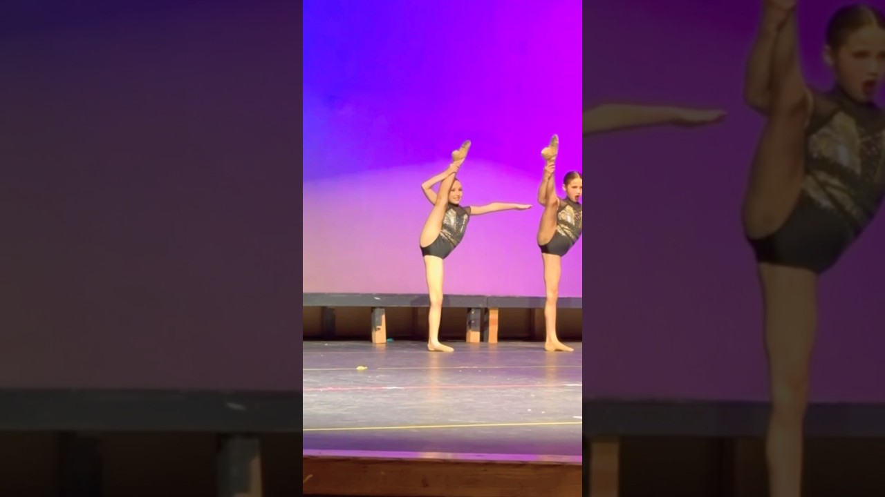 From Home To The BIG Stage 💜✨ #transition #danceshorts #sisters
