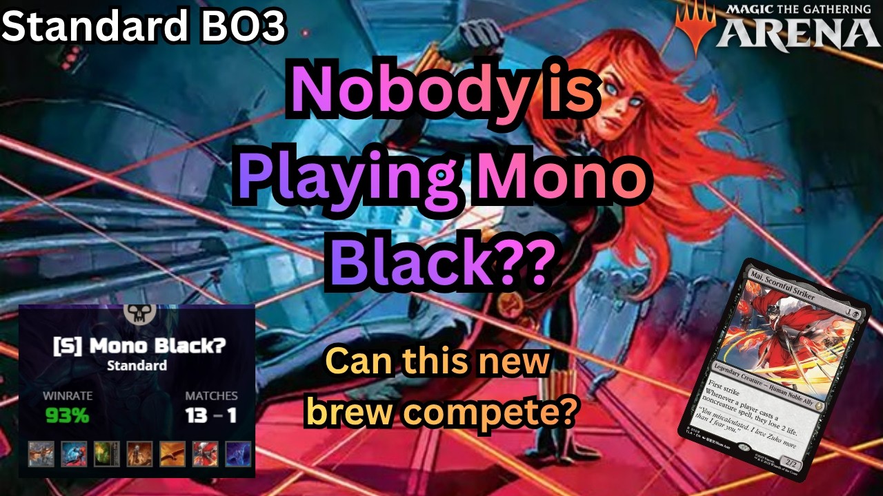 13-0 New Mono Black Standard Brew - Is Black Widow the Hero we Need? MTG Arena BO3 Ranked Deck Tech