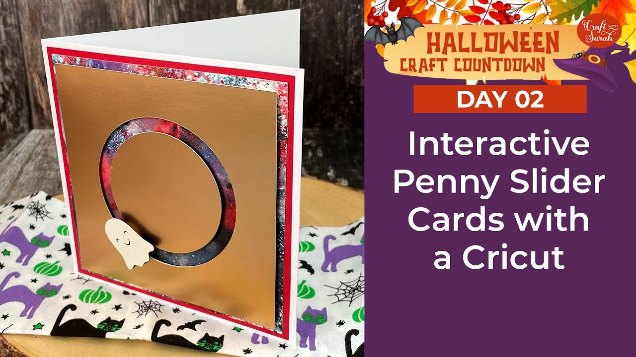 How to Make a Penny Slider Card: 4 Free Templates 🦇 HCC Day 02