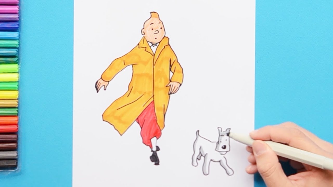 How to draw The Adventures of Tintin