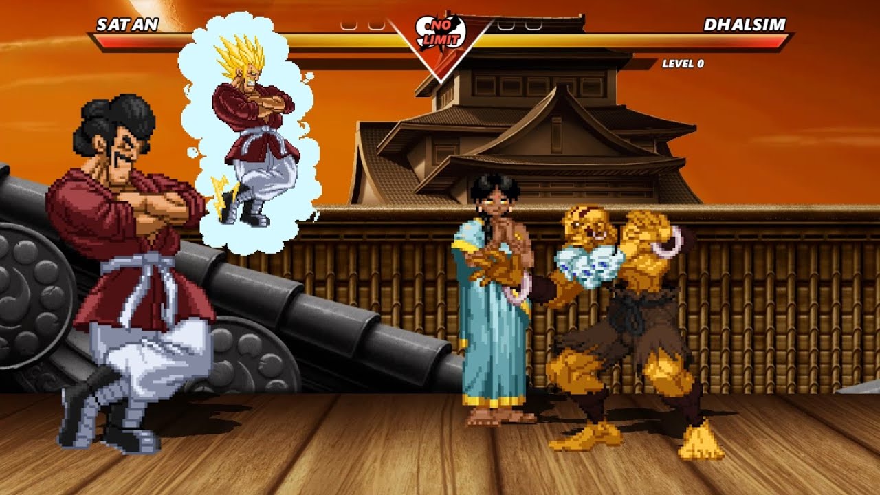 MR SATAN vs DHALSIM- EPIC COMBAT   !!
