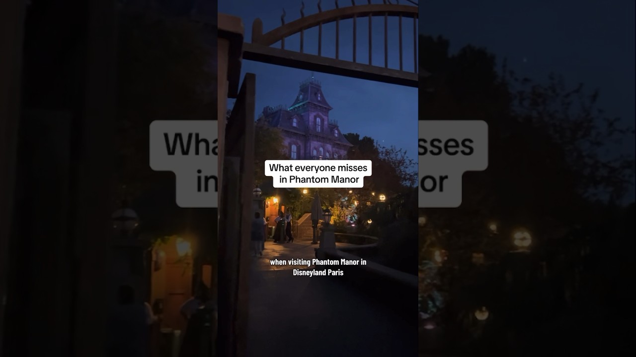 What Everyone Misses in Phantom Manor #disney #phantommanor #disneyshorts #hauntedmansion