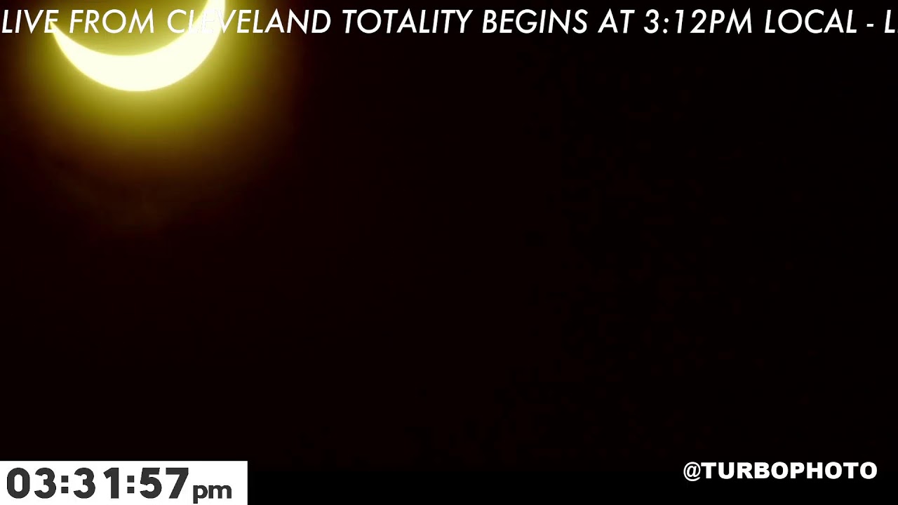 2024 TOTAL SOLAR ECLIPSE - LIVE FROM CLEVELAND, OH