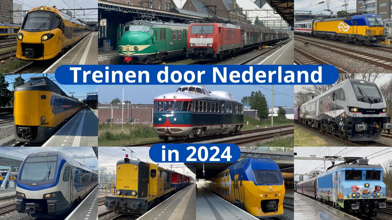 Treinen door Nederland in 2024!