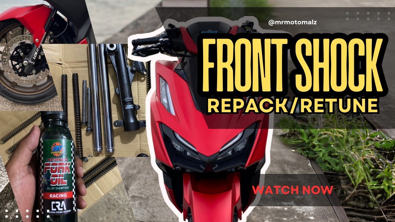 HONDA CLICK 160 FRONT SHOCK REPACK/ RETUNE | Front Shock issue | DIY FRONT SHOCK REPACK