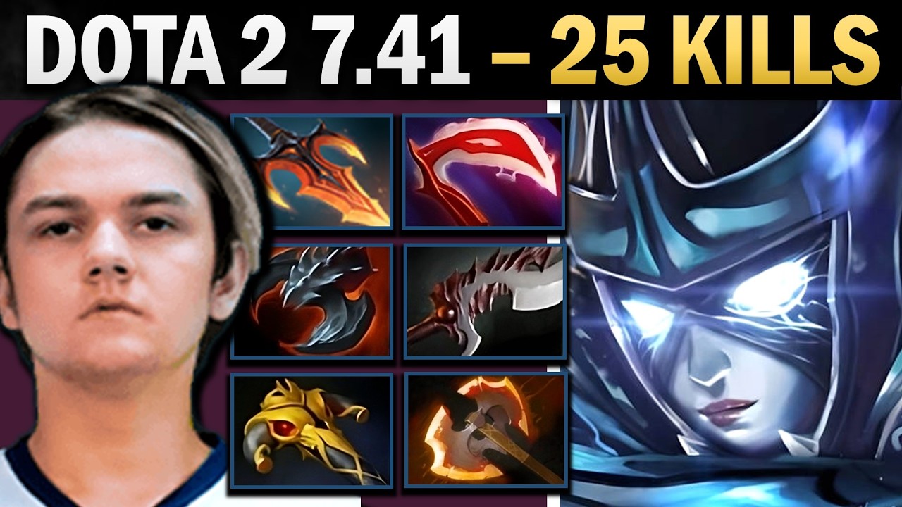 Phantom Assassin Dota 2 7.41 with 25 Kills and Ristul - Dota 2 Gameplay