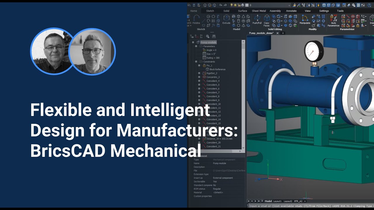 Flexible and Intelligent Design for Manufacturers: BricsCAD Mechanical