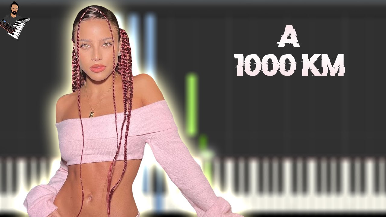 Emilia - A_1000_Km | Instrumental Piano Tutorial / Partitura / Karaoke / MIDI