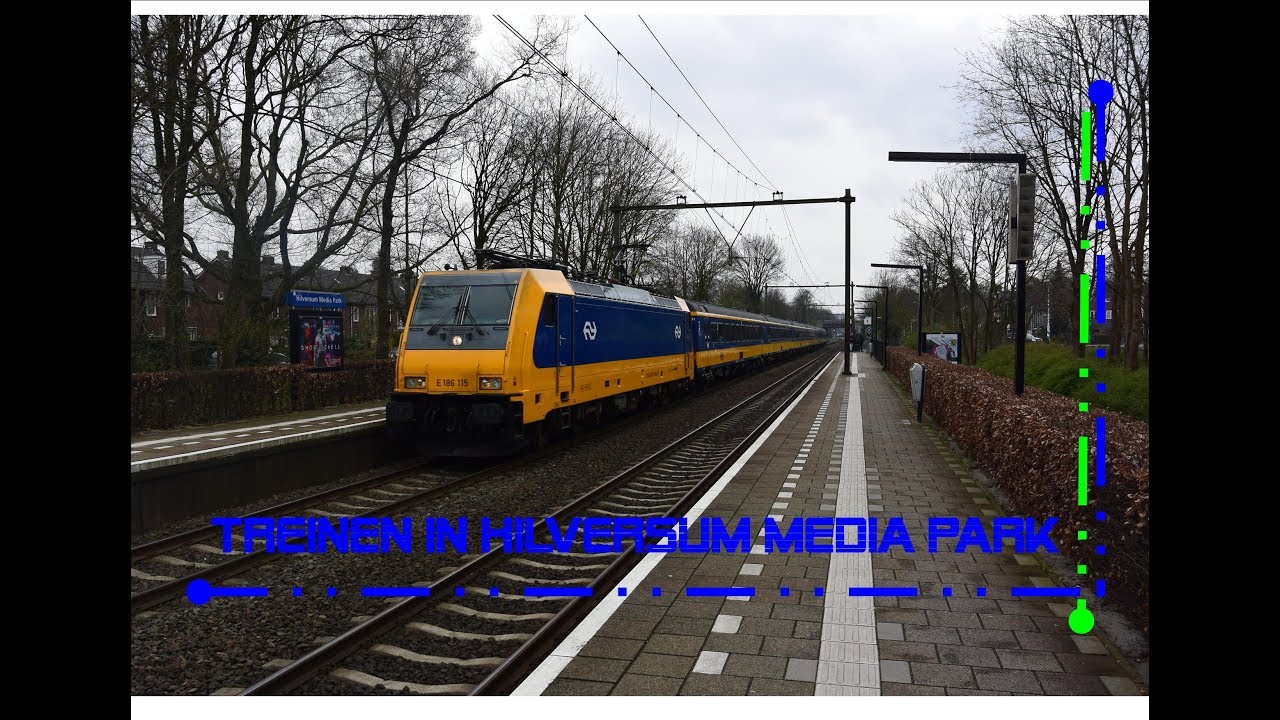 Treinen in Hilversum Media Park