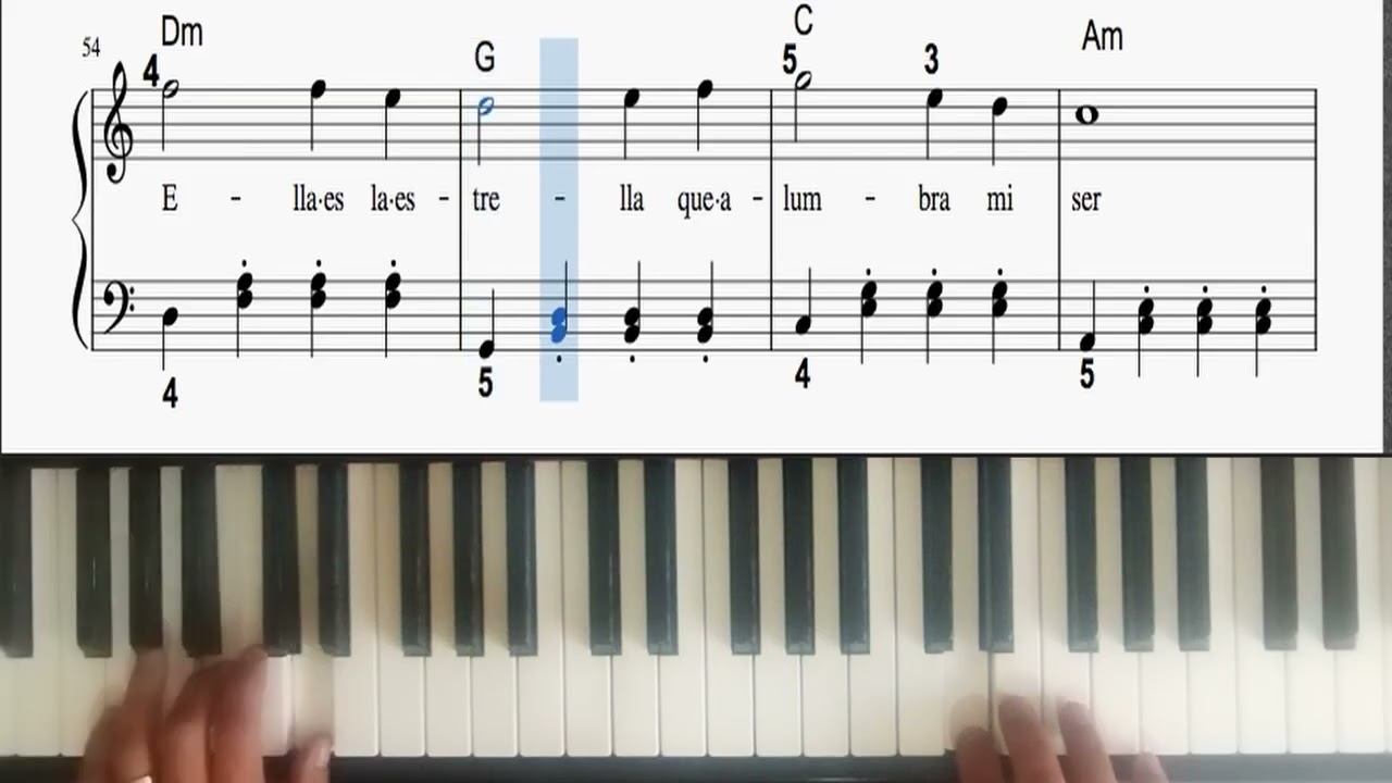 EL RELOJ arreglo fácil para piano