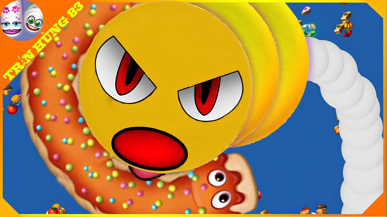 🐍WORMSZONE.IO | GIANT SLITHER SNAKE TOP 01 / Epic Worms Zone Best Gameplay! | Trần Hùng 83