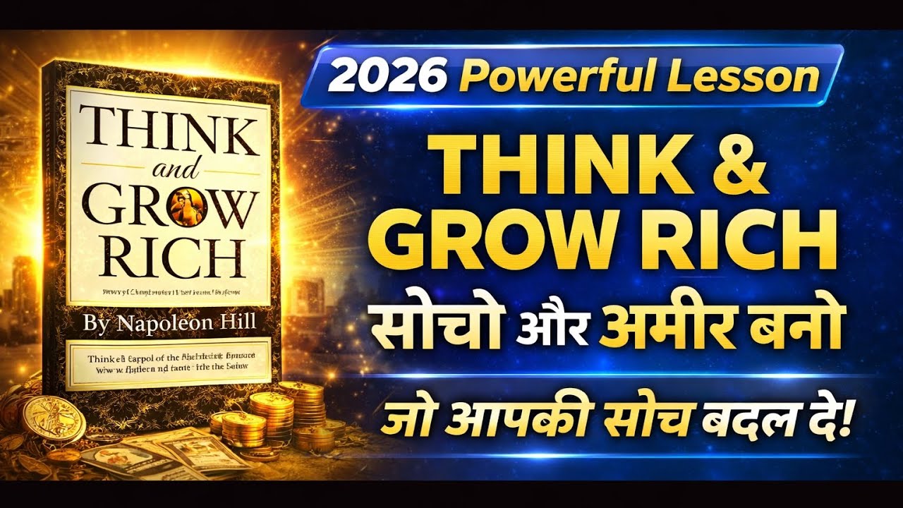 Think and Grow Rich Explained in Hindi | Napoleon Hill Success Formula (2026)