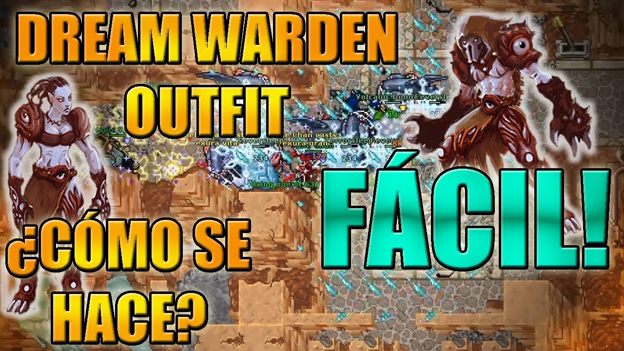 TIBIA - DREAM WARDEN OUTFIT - ROSHAMUUL QUEST