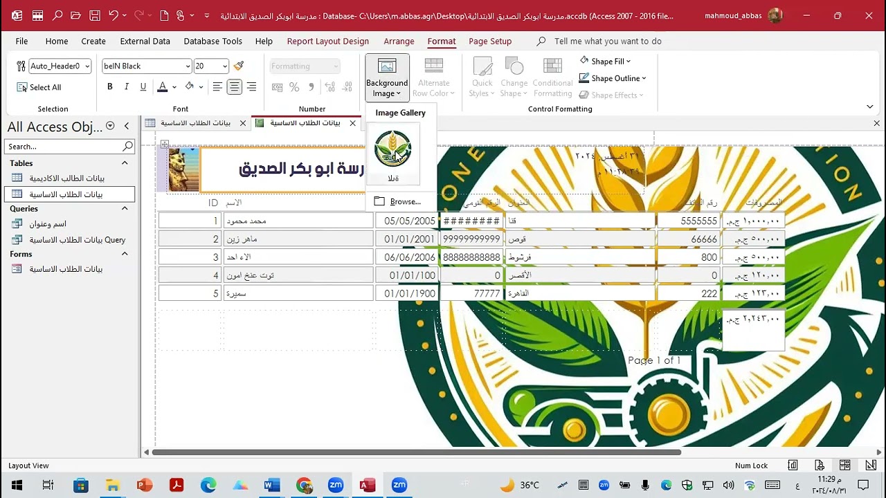 جزء 4 تدريب النحول الرقمي   قواعد البيانات مايكروسوفت اكسسمجموعة 160