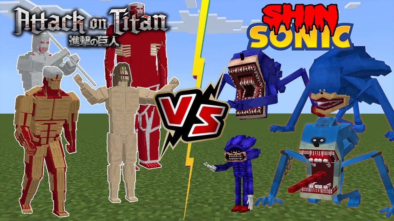 Shin Sonic VS Attack on Titan [Shingeki no Kyojin] 🆚 [Sonic Tapes Chaos]