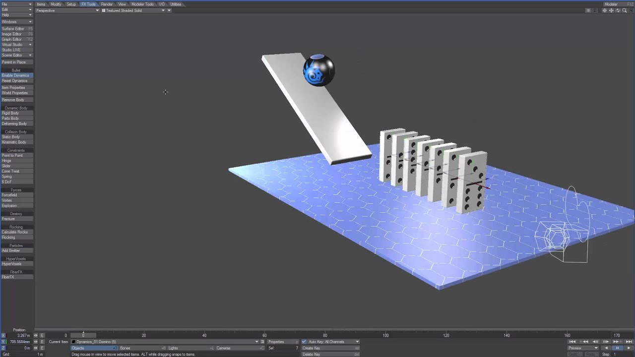 Quick Start Video: Bullet Dynamics Workflow in LightWave 2015