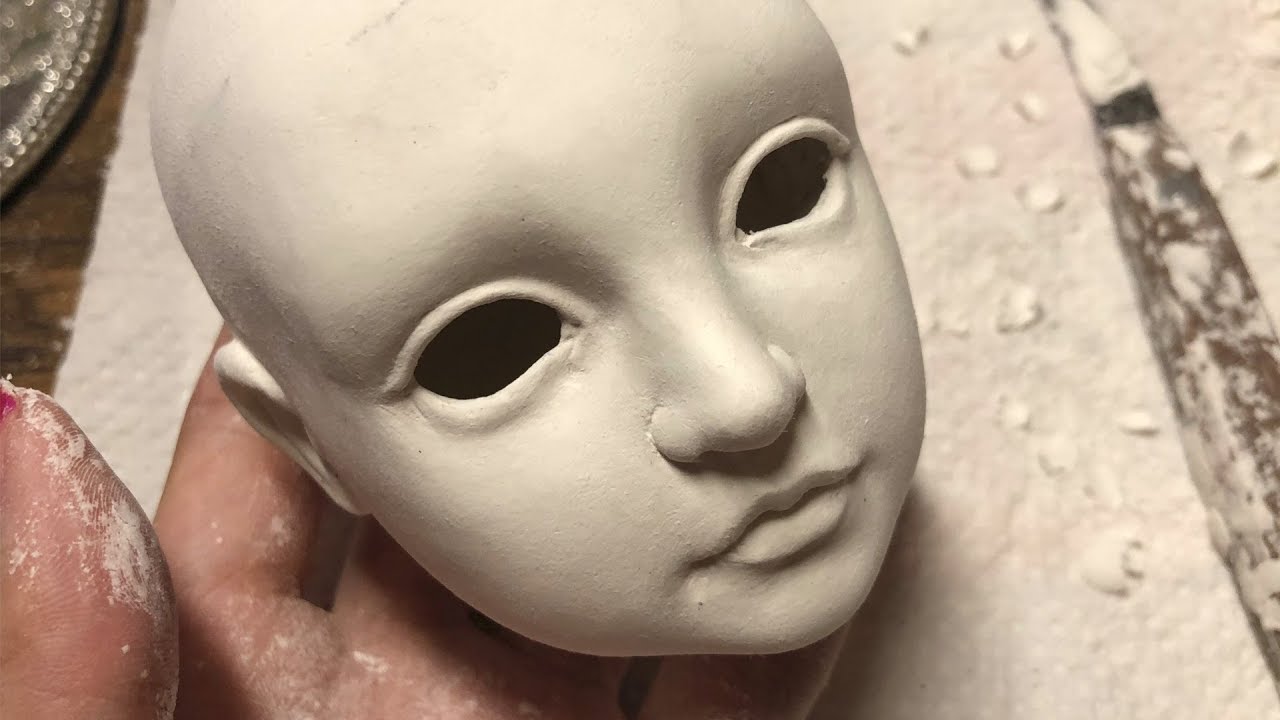【初個展制作日誌4】顔の造形が完成！(少女の胸像)【球体関節人形制作過程】