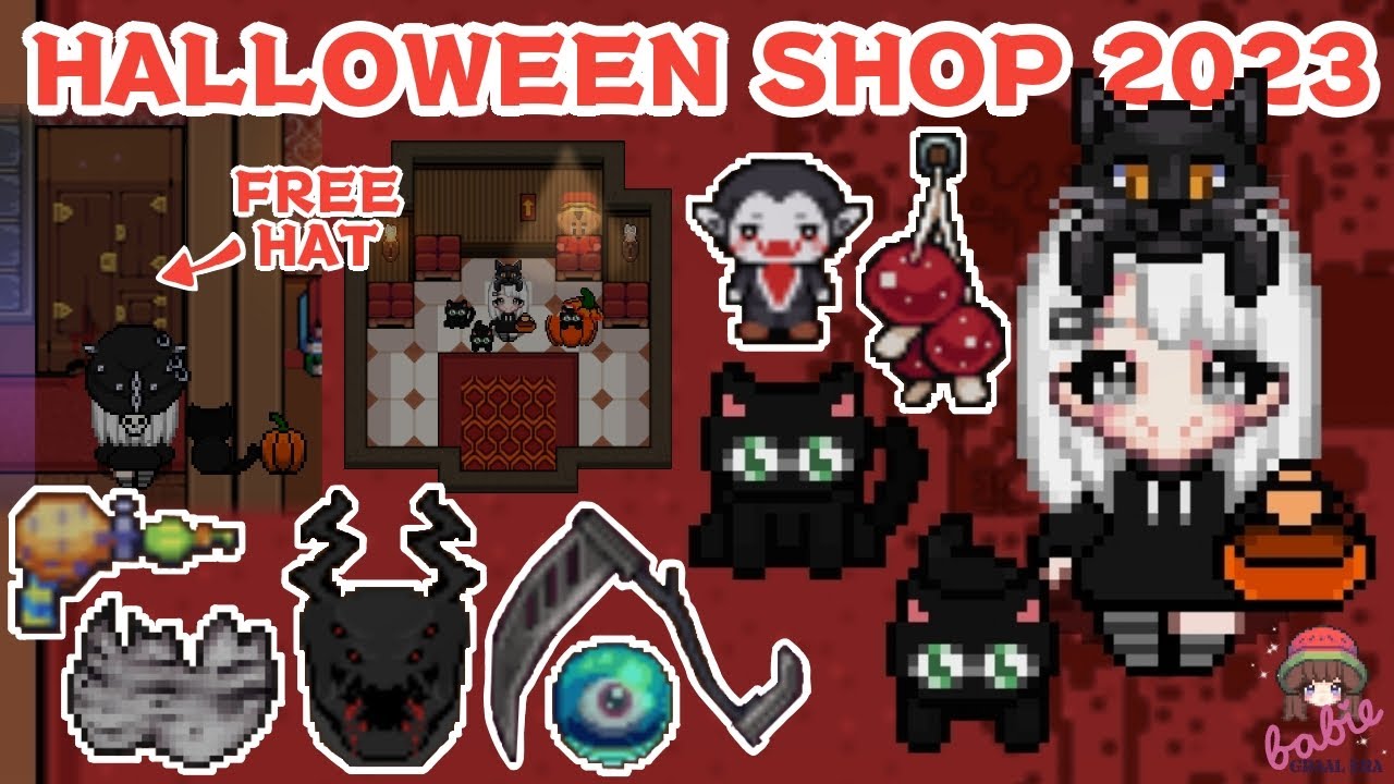 HALLOWEEN SHOP 2023 | Free Hats, Hat Contest Winners, Prank Gun, Melee Weapons, Fast Mount & More!