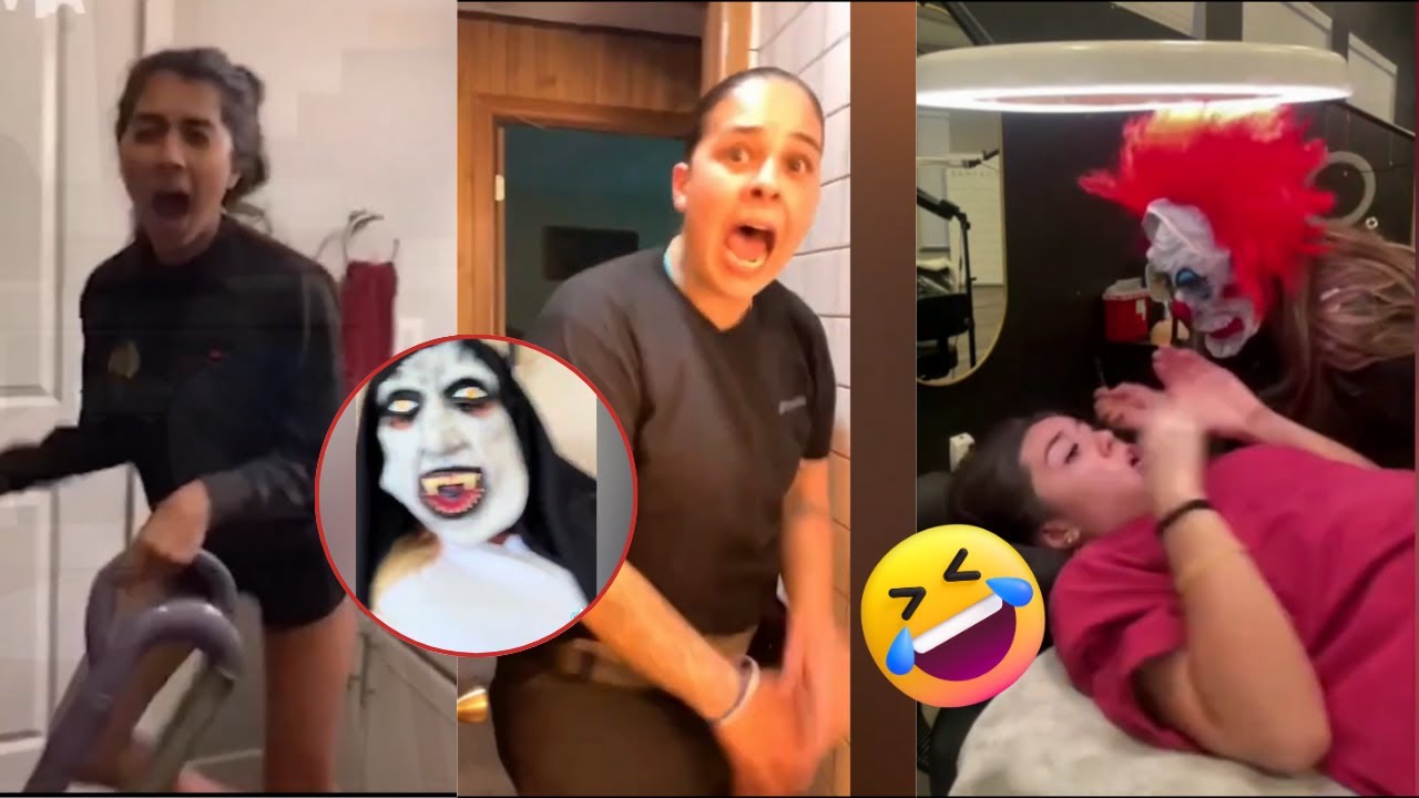 Best SCARE CAM Funniest Reactions🤣#12 | Funny Prank Compilation 😈 | Jump Scare | Funny Fail
