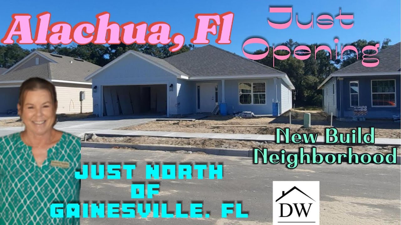 NEW CONSTRUCTION NEIGHBORHOOD OPENING! Alachua, Fl just a few miles North of Gainesville, Fl