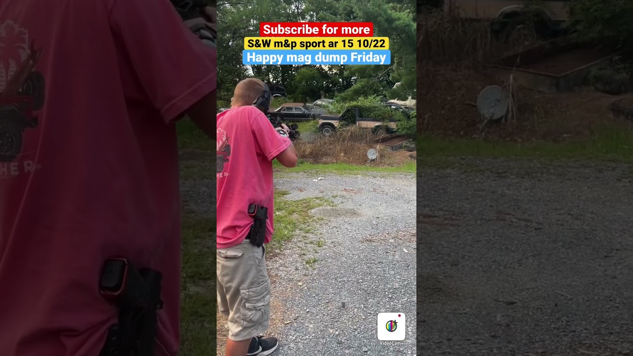 Mag dump with the hair trigger on the 22 caliper ar🔥 #shorts #gun #shtf #magdump
