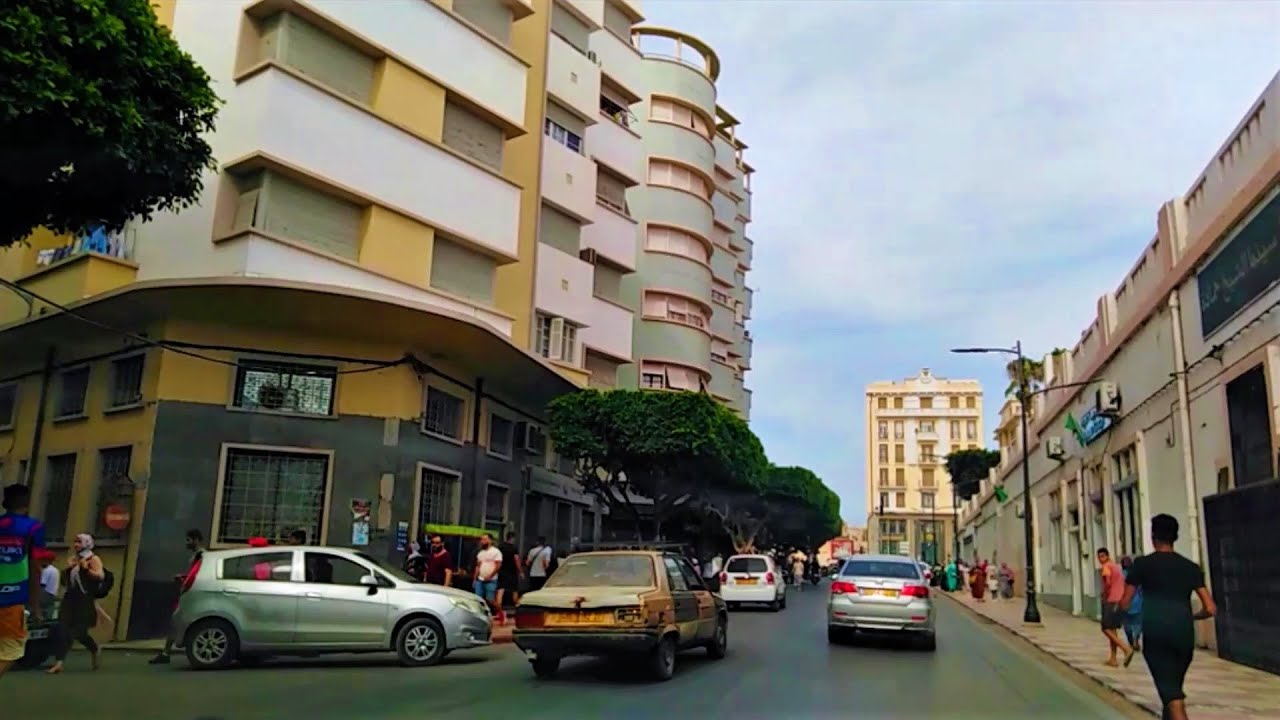 تحويسة هايلة في وسط المدينةSCENIC DRIVE DOWN MOSTAGANEM CITY